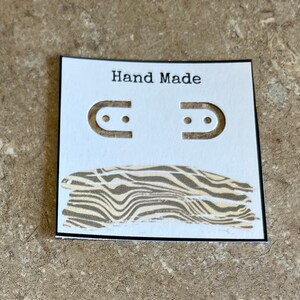 Pantallas de tarjetas de pendientes / joyas x 12 piezas hechas a pedido
