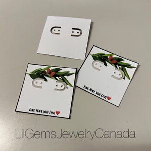 12 PC Joyas / Tarjetas de aretes Pantallas hechas a pedido