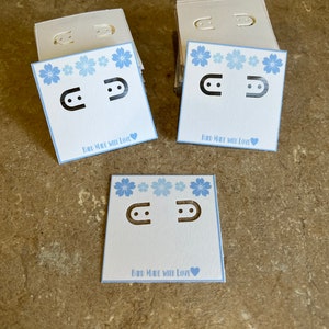 Pendientes / Tarjetas de joyería Pantallas x 12 piezas hechas a pedido
