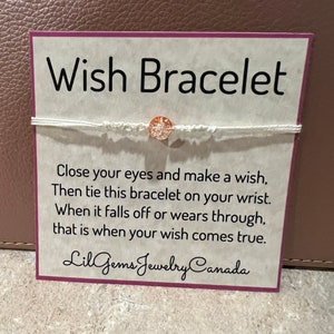 Wish / friendship Bracelets Adjustable