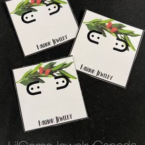 Exhibidores de tarjetas de joyería/pendientes de 12 piezas hechos a pedido