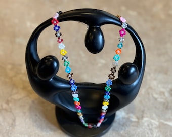 Daisy Chain Beaded Choker Necklace Made to Order