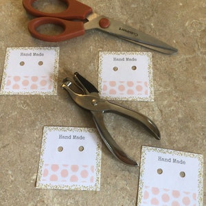 downloadable earring cards / earring display cards digital