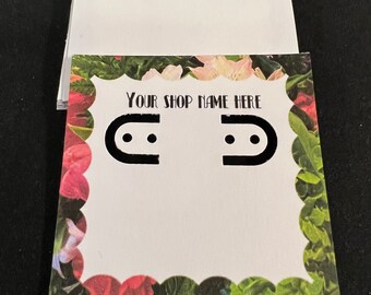 Personalized 12 pc Jewelry / Earring Cards Displays Made to Order
