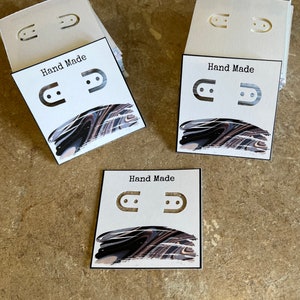 12 pc joyería / tarjetas de pendientes pantallas hechas a pedido