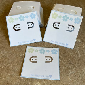 Pendientes / Tarjetas de joyería Pantallas x 12 piezas hechas a pedido