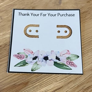 Joyas / Pendientes Tarjetas Muestra 12 piezas hechas a pedido