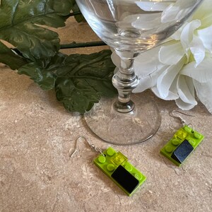 Block Earrings • Building Brick Earrings • dangle earrings • Handmade
