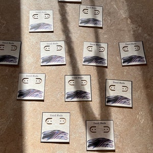 Tarjetas de joyería / pendientes muestra 24 piezas hechas a pedido