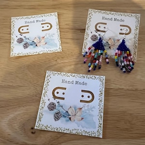 Joyas / Tarjetas de pendientes muestra 12 piezas hechas a pedido