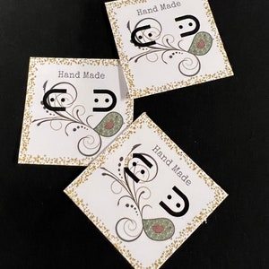 12 pc joyería / tarjetas de pendientes pantallas hechas a pedido