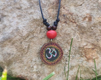 Necklace | Hippie chain | Om | Wooden chain