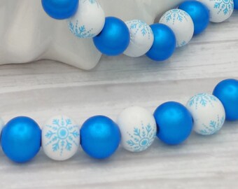 Wood bead garland
