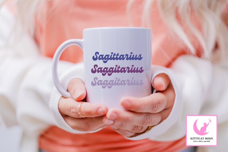 Retro, Sagitario, Horóscopo, Zodiaco svg, Svg astrológico, Signo de nacimiento svg, Signo estelar svg, PNG, DXF imagen 4