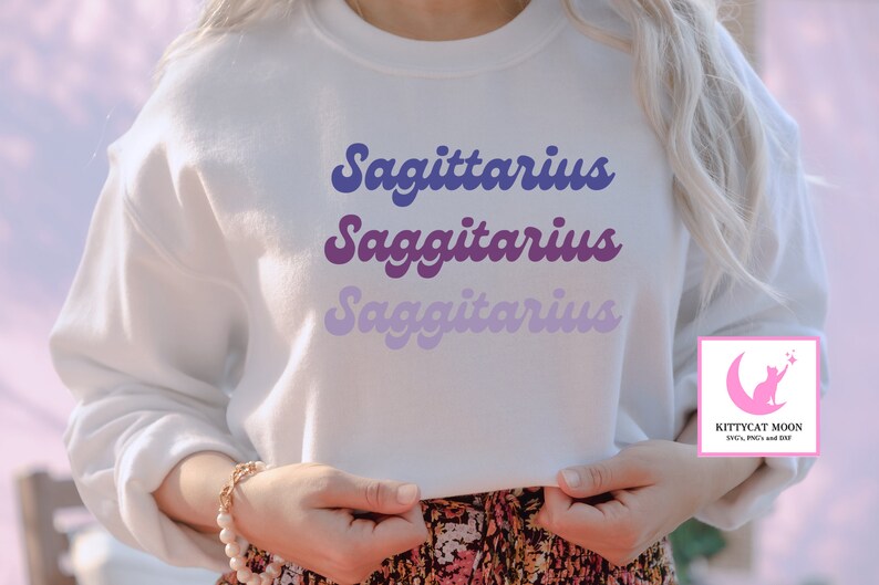Retro, Sagitario, Horóscopo, Zodiaco svg, Svg astrológico, Signo de nacimiento svg, Signo estelar svg, PNG, DXF imagen 7