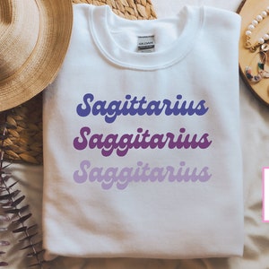 Retro, Sagitario, Horóscopo, Zodiaco svg, Svg astrológico, Signo de nacimiento svg, Signo estelar svg, PNG, DXF imagen 6