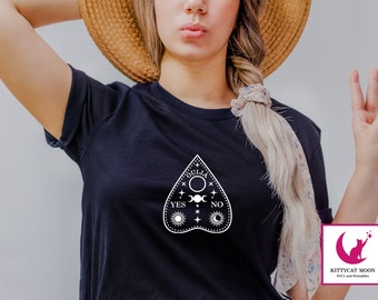 Ouija Board planchette design SVG, PNG, DXF - Diseño brujo para una persona espeluznante