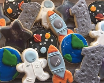 Space themed cookies
