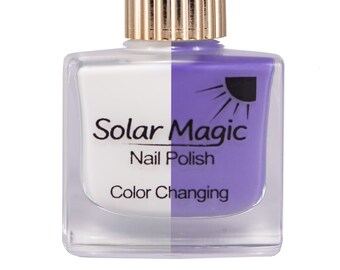 White Tip to Va Va Va Vamp Color Change Nail Polish