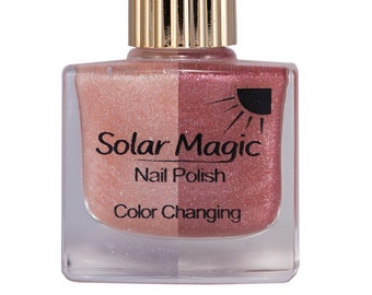 Pink Chiffon to Shimmer Rose Color Change Nail Polish