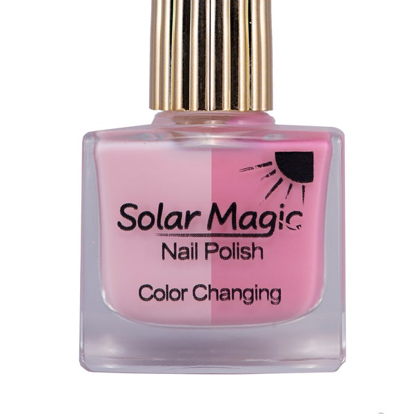 Sugar Pink to Wine Time Color Change Nail Polish