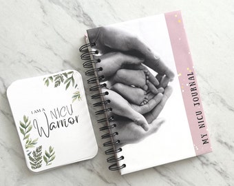 NICU Baby Journal & Milestone Card Set: Preemie Memory Keepsake