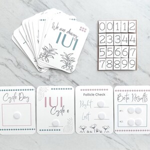 Cartes IUI Milestone avec velcro // Cadeau IUI Care // Cartes photo IUI