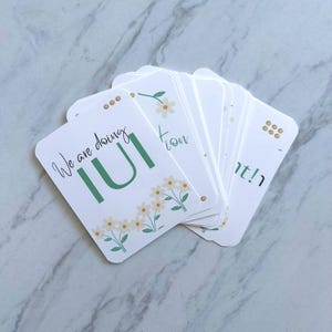 Cartes IUI Milestone - Daisy // Cadeau IUI Care // Cartes photo IUI