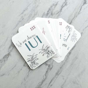 Cartes IUI Milestone // Cadeau IUI Care // Cartes photo IUI