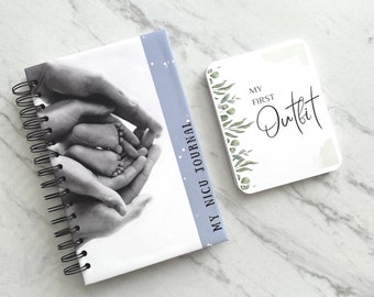 NICU Baby Journal and Milestone Card Set: Preemie Organizer Book