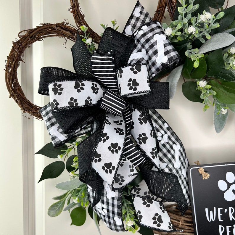 Dog Paw Wreath Grapevine Dog Paw Wreath Dog Paw Wreath With - Etsy