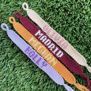 Custom Letter or Name Bracelet Handmade, Friendship Bracelet, Custom, Personalized, Name or Word Bracelet **NEW COLORS ADDED**