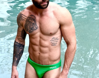 Mens Swim Bikini Swimwear Plus Size XL Vintage 80S 90S 4056780 ALAZA Mens Swim Briefs Men Swimwear Briefs