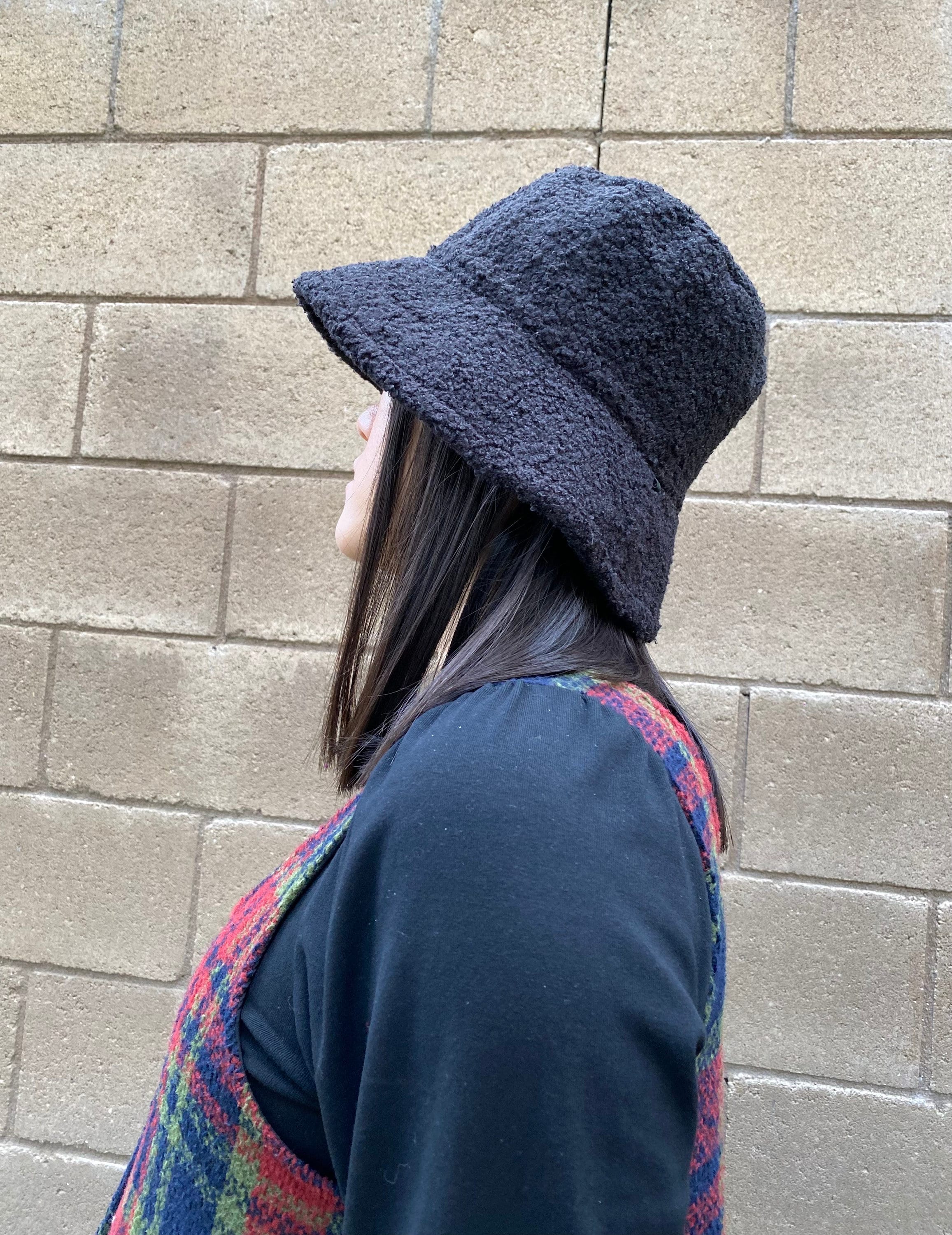 Reversible Sherpa Bucket Hat Adjustable Warm Winter Hat ab79d743-dd27-4516-8b89-  main image 2