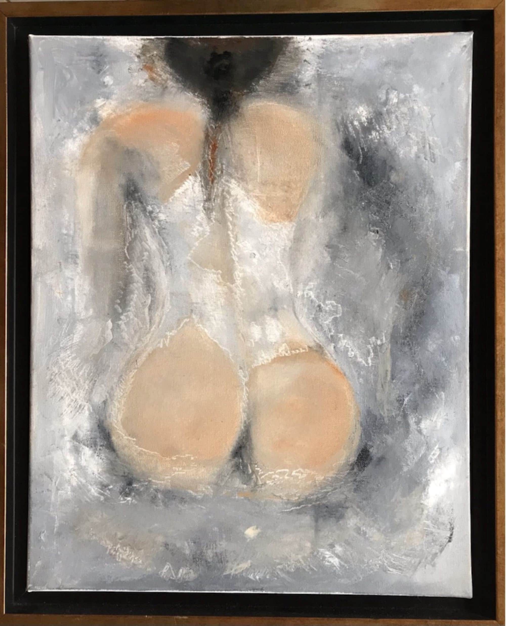 Peinture à L'huile, Femme Nue de Dos, Esprit Moderne, Cadeau Homme, Déco Maison Contemporaine, Art M