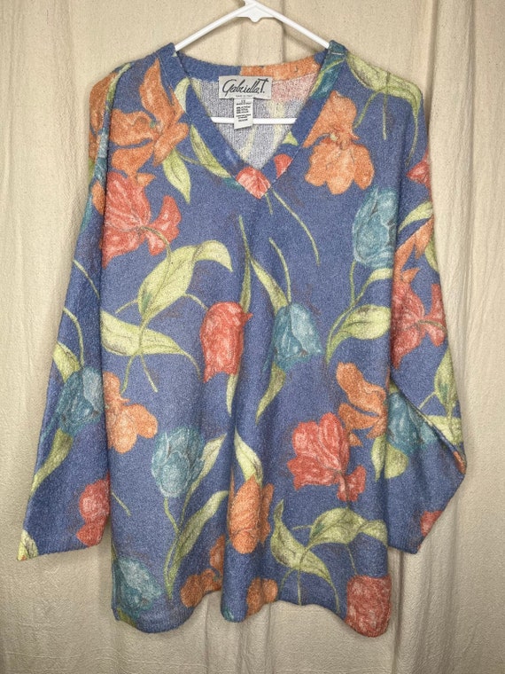 Vintage 1990s Gabriella T. Italian Wool Blend Flor