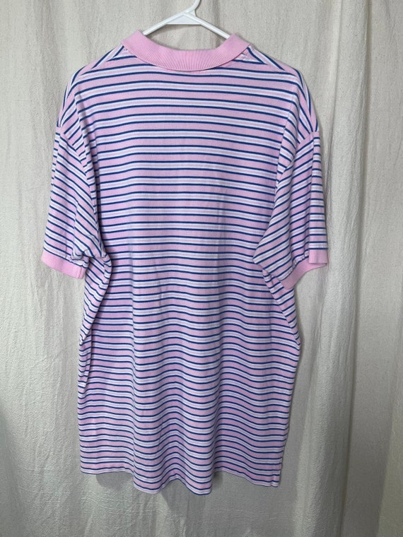 Vintage 1990s Polo Ralph Lauren Pink Blue Preppy Stripe Vintage 1990s Polo Ralph Lauren Pink Blue Preppy Stripe