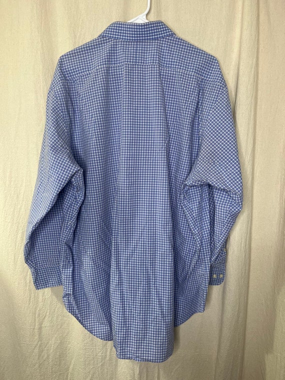 Vintage 1990s Polo Ralph Lauren Regent Blue Check… - image 3