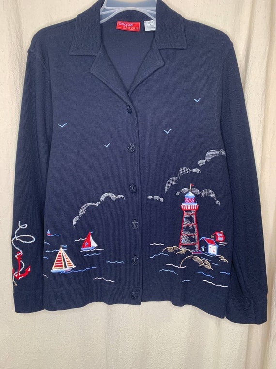 Vintage 1990s Onque Casuals Lighthouse Beach Saili