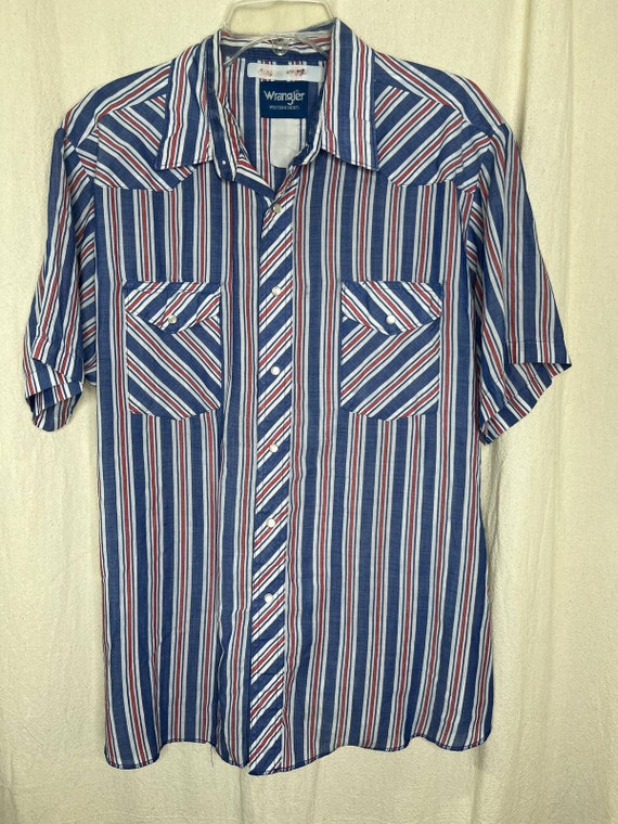 Vintage 1980s Wrangler Western Shirts Patriotic St