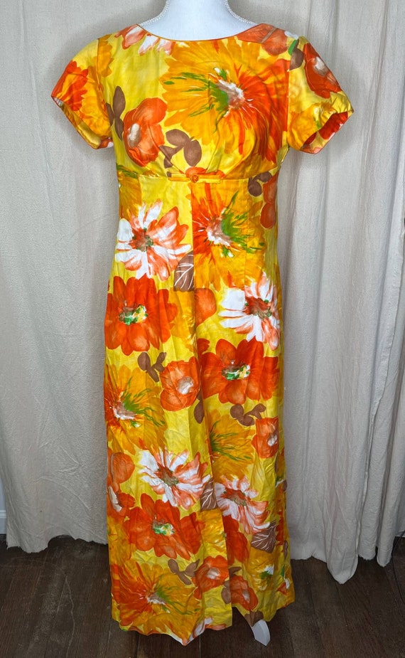 Vintage 1960s Alice Polynesian Fashions Floral Ha… - image 1