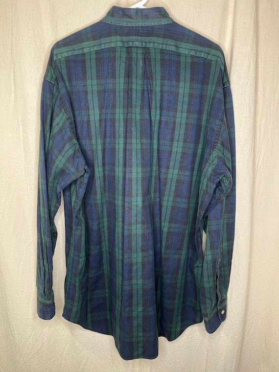 Vintage 1990s Ralph Lauren Golf Tilden Logo Tartan Plaid