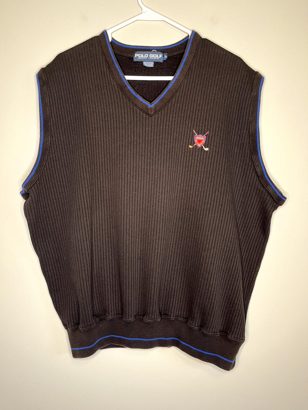 Polo golf sweater vest deals