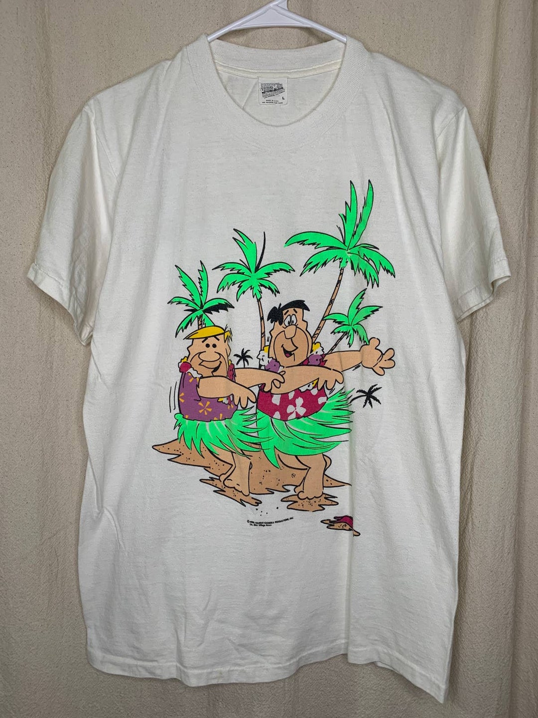 Vintage 1986 Kings Island Hanna-barbera Luau Hawaiian Fred - Etsy