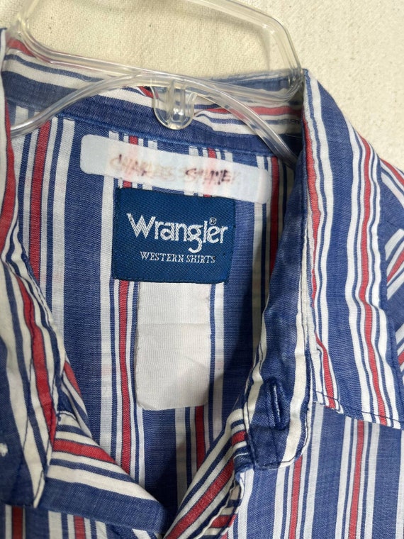 Vintage 1980s Wrangler Western Shirts Patriotic S… - image 2