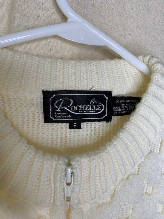 Vintage 1980s Rochelle Bubble Popcorn Puff Knit G… - image 2