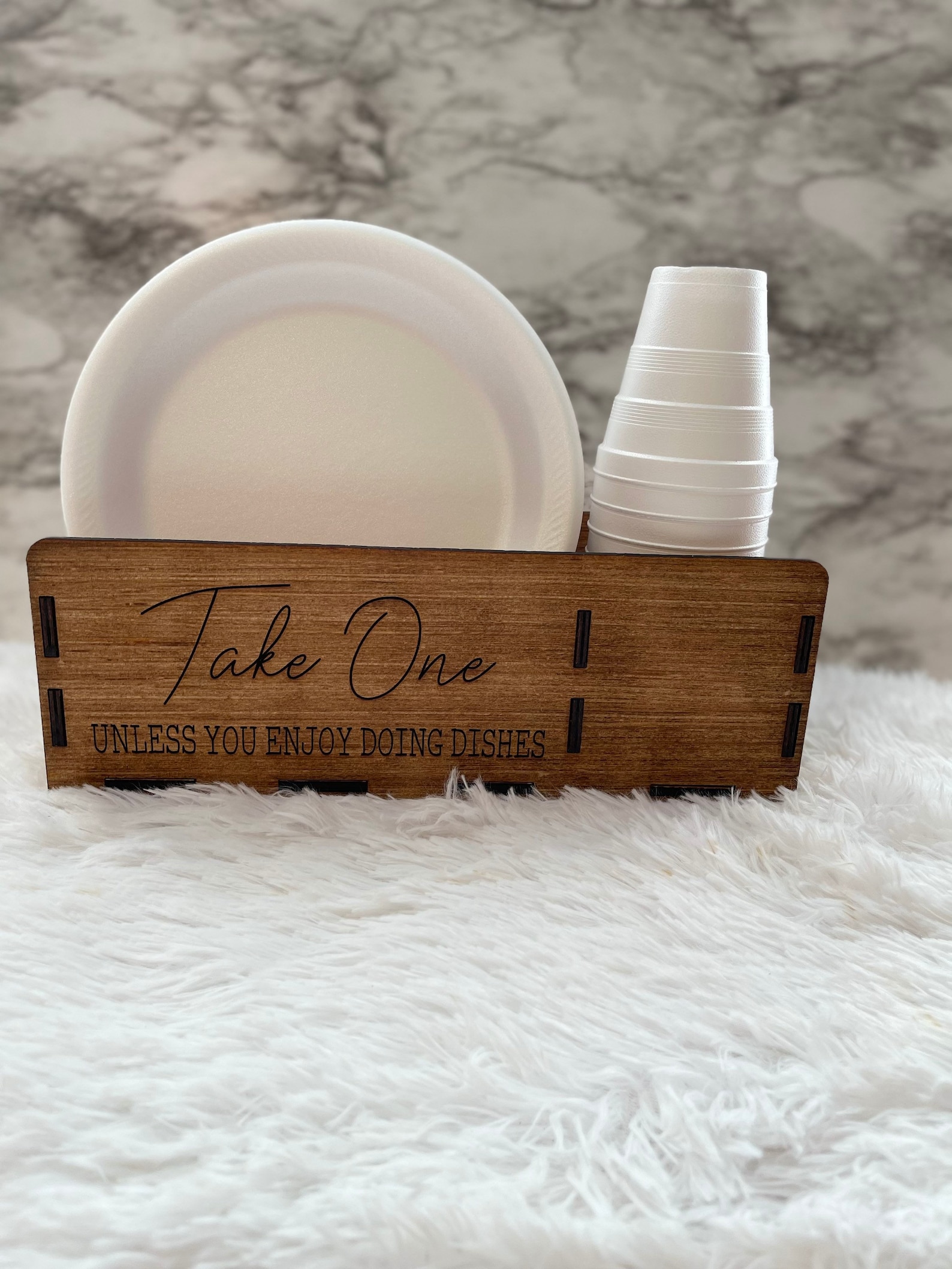 Paper Plate and Cup Holder Paper Plate Caddy Picnic Decor Etsy