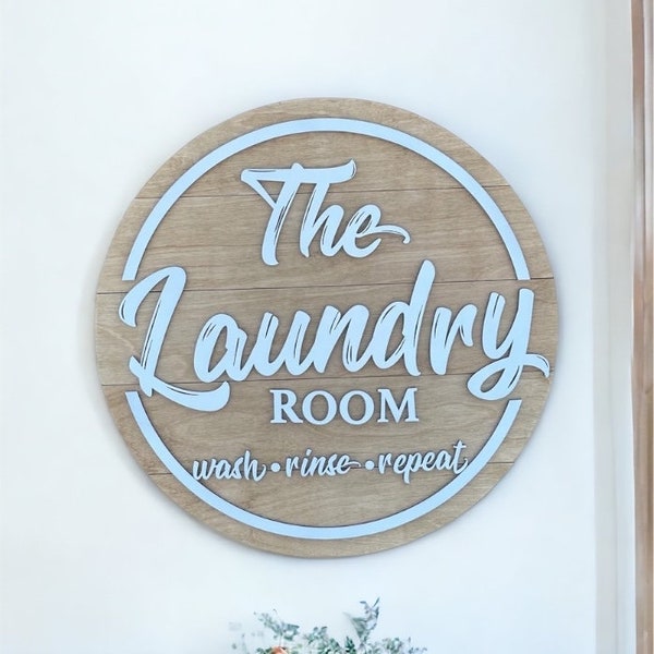 Laundry Room Sign , Wood laundry sign , Laundry decor , Laundry sign , Rustic laundry room , Black and White laundry sign , Vintage laundry