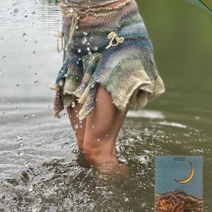 Knitted ocean fairy skirt