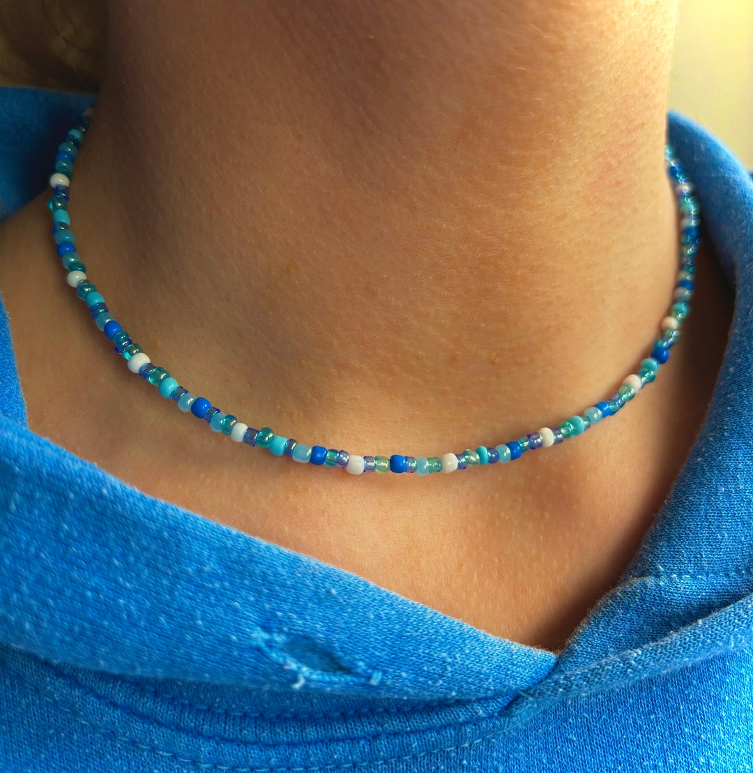 ブレスレット LESS IS MORE blue beads necklace image_b3c86602-ae80-4b05-8e27-